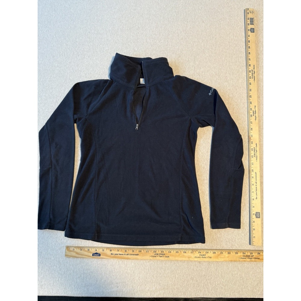 Columbia Woman's Small Black Pull Over Fleece Sweater
